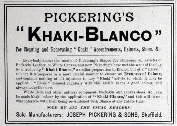 Pickerings's khaki-blanco