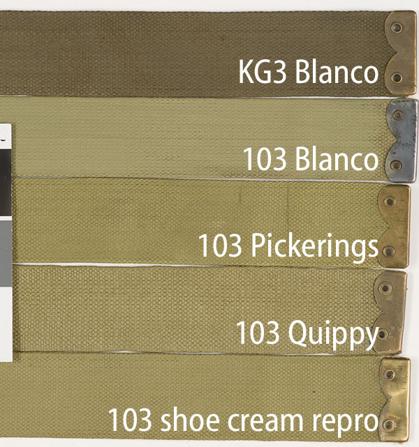 103 Blanco colour comparison