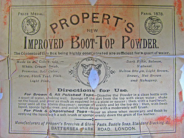 Propert's Boot Top Powder