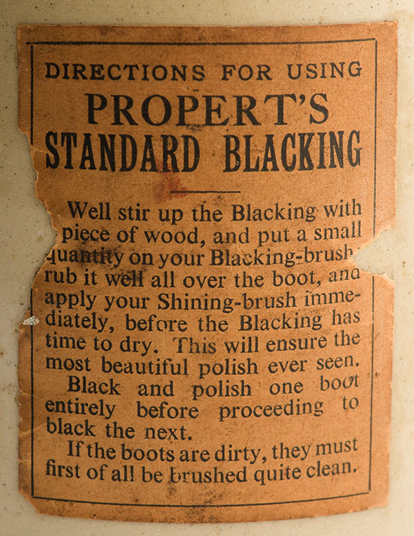 Propert's standard blacking