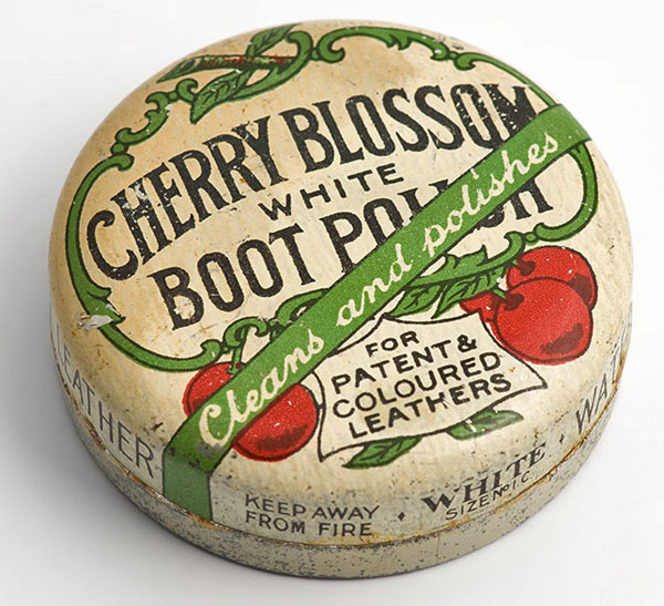 Cherry Blossom white boot polish