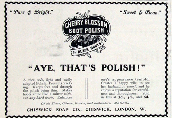 Cherry Blossom ad October 1903 Cherry Blossom ad October 1903