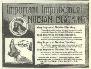 Improved Nubian Blacking 1893 Improved Nubian Blacking 1893