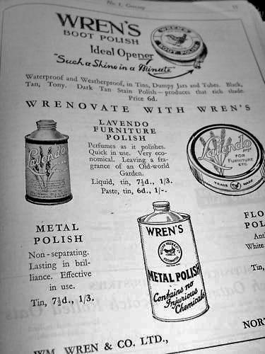 Wren's polish advert 1931 Wren's polish advert 1931