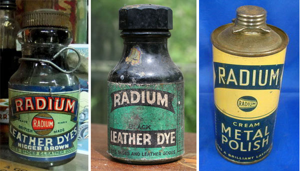 Radium dye and metal polish